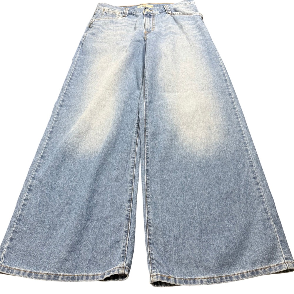 Levis 94 Baggy Wide Leg Jeans Womens Light Blue High Rise 90s Retro Size 29